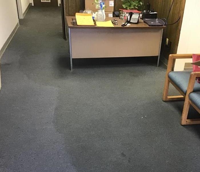 Wet Carpet in Hospital Office 