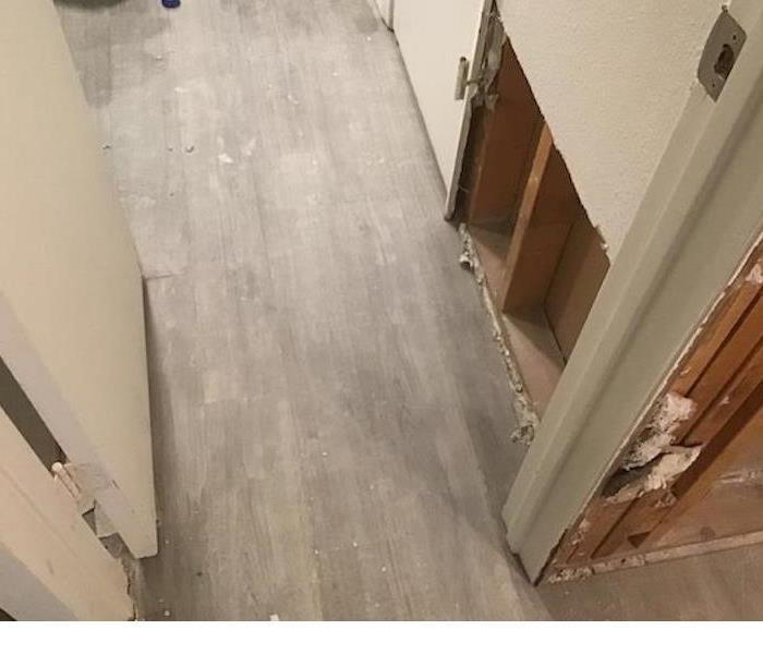 Dry floors in bathroom